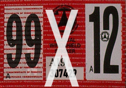 (image for) 1999 Pennsylvania Emissions Sticker